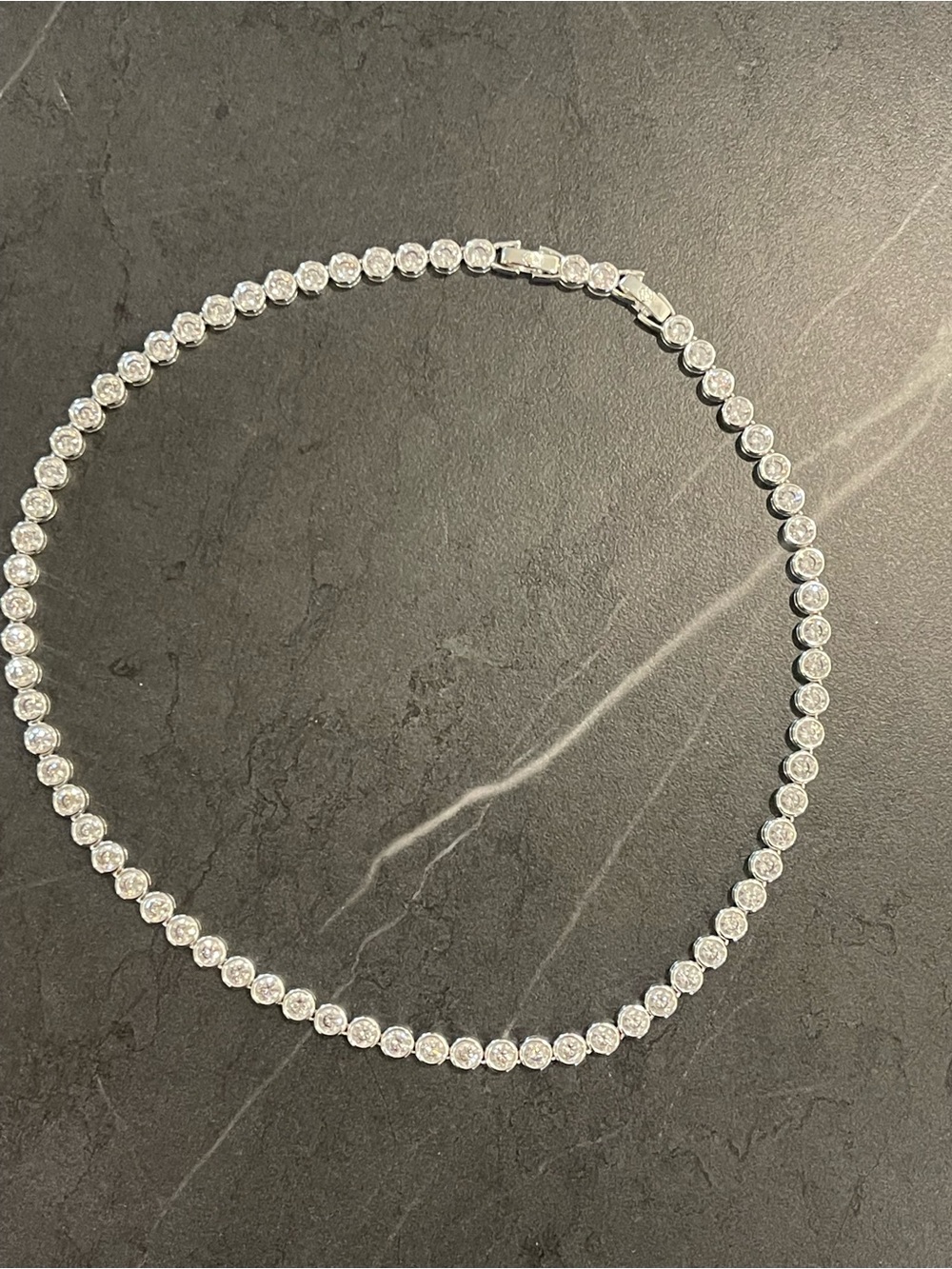 Kendra Scott Silver Tennis Necklace